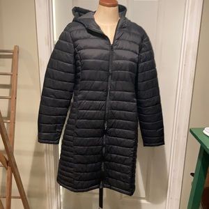 Long super light packable down jacket